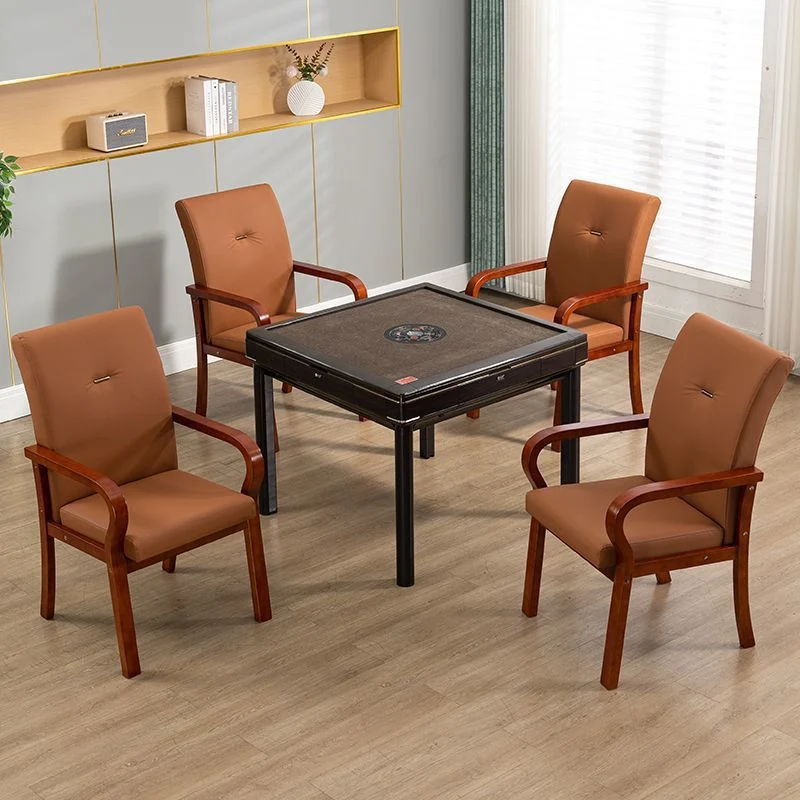 Contemporary Creative Cat Scratch Resistant Leather Plywood Curved Rectangular Accent Chair Backrest And Armrests For Living Room