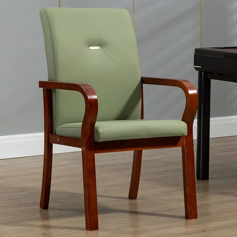 Contemporary Creative Cat Scratch Resistant Leather Plywood Curved Rectangular Accent Chair Backrest And Armrests For Living Room