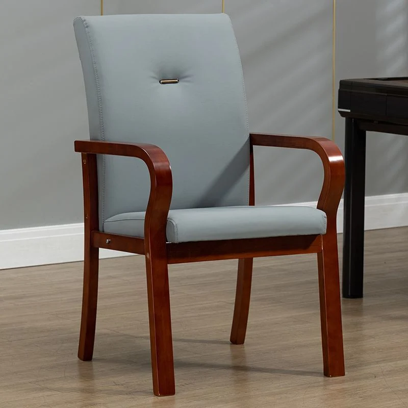 Contemporary Creative Cat Scratch Resistant Leather Plywood Curved Rectangular Accent Chair Backrest And Armrests For Living Room
