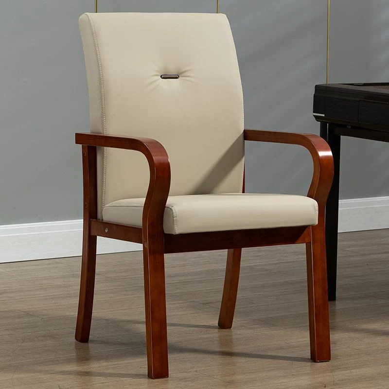 Contemporary Creative Cat Scratch Resistant Leather Plywood Curved Rectangular Accent Chair Backrest And Armrests For Living Room