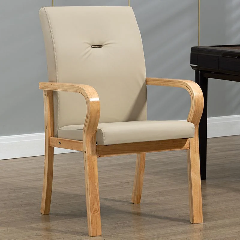 Contemporary Creative Cat Scratch Resistant Leather Plywood Curved Rectangular Accent Chair Backrest And Armrests For Living Room