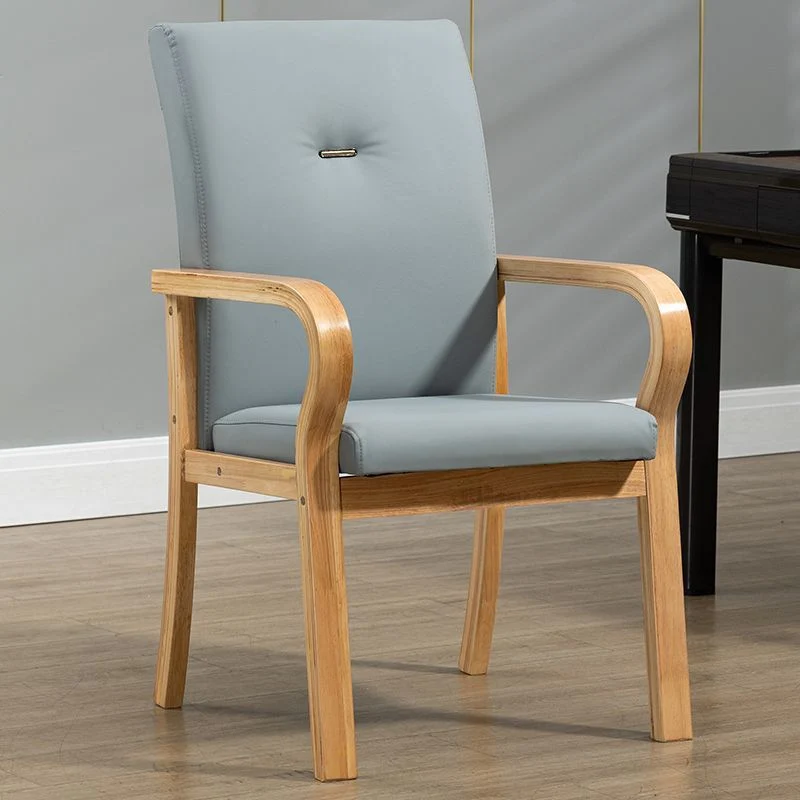 Contemporary Creative Cat Scratch Resistant Leather Plywood Curved Rectangular Accent Chair Backrest And Armrests For Living Room