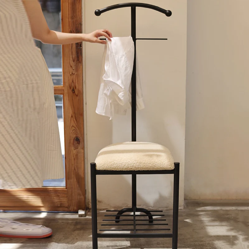 Modern Minimalist Iron Fabric Sponge Cushion Chair Backrest For Living Room