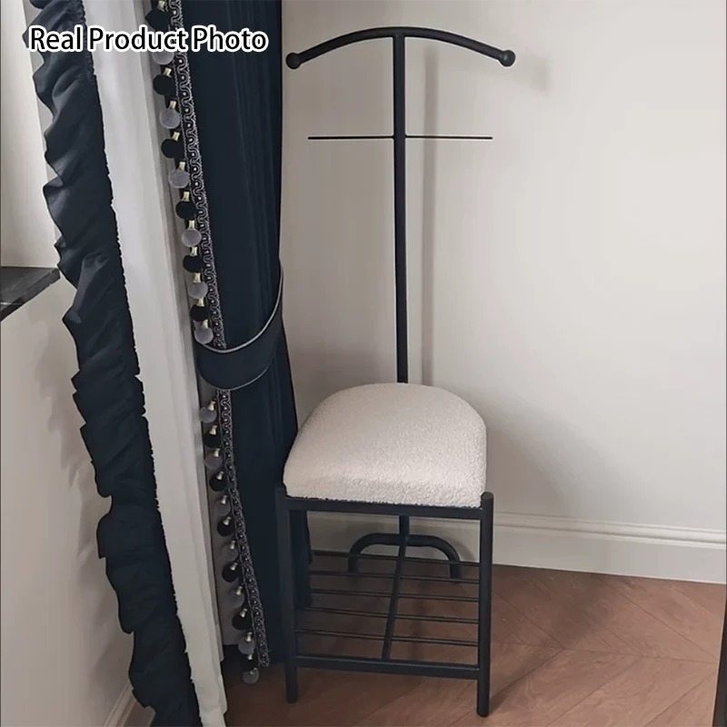 Modern Minimalist Iron Fabric Sponge Cushion Chair Backrest For Living Room