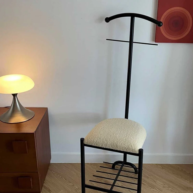 Modern Minimalist Iron Fabric Sponge Cushion Chair Backrest For Living Room