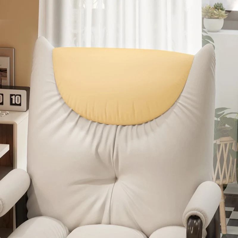 Modern Minimalist Rectangular Iron Synthetic Fabric Cat Scratching Leather Sponge PP Cotton Desk Chair Backrest Armrest For Home Office