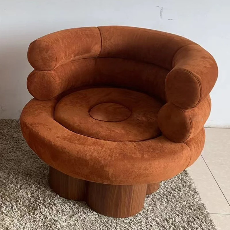 Traditional French Curved Sherpa Fabric Solid Wood Iron Vanity Stool Backrest Armless For Bedroom