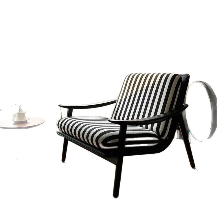 Contemporary Industrial Velvet Iron Cat Scratch Leather Rubberwood Frame Curved Accent Chair Backrest Armrest For Living Room