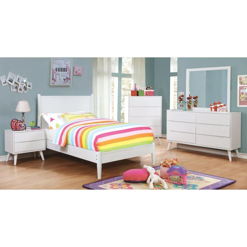 Furniture of America Lennart CM7386WH-T Twin Bed