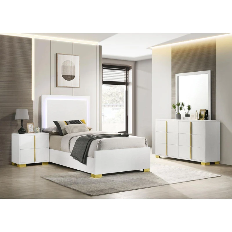Coaster Furniture Marceline 222931T-S4 6 pc Twin Panel Bedroom Set