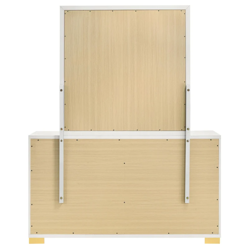 Coaster Furniture Marceline 222933M 6-Drawer Dresser with Mirror - White