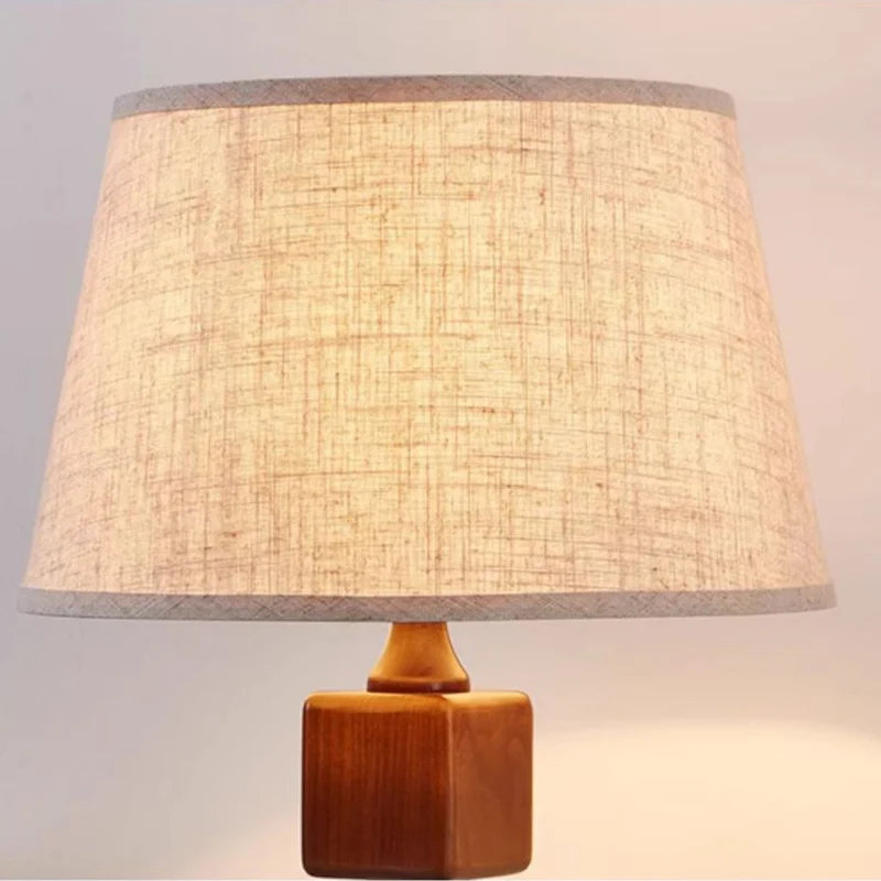 Traditional French Wood Fabric Linear 1-Light Standing Floor Lamp For Living Room