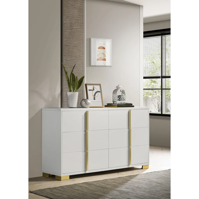 Coaster Furniture Marceline 222933 6-Drawer Dresser - White