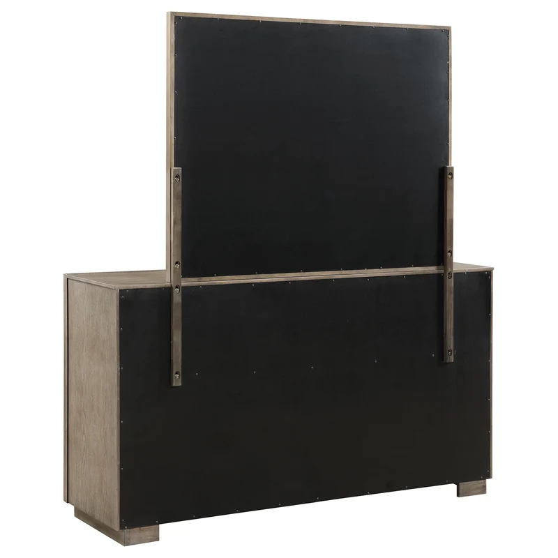 Coaster Furniture Durango 223273M 8-Drawer Dresser and Mirror - Taupe Oak