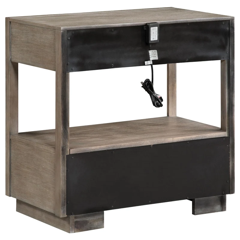 Coaster Furniture Durango 223272 2-Drawer Nightstand Bedside Table - Taupe Oak