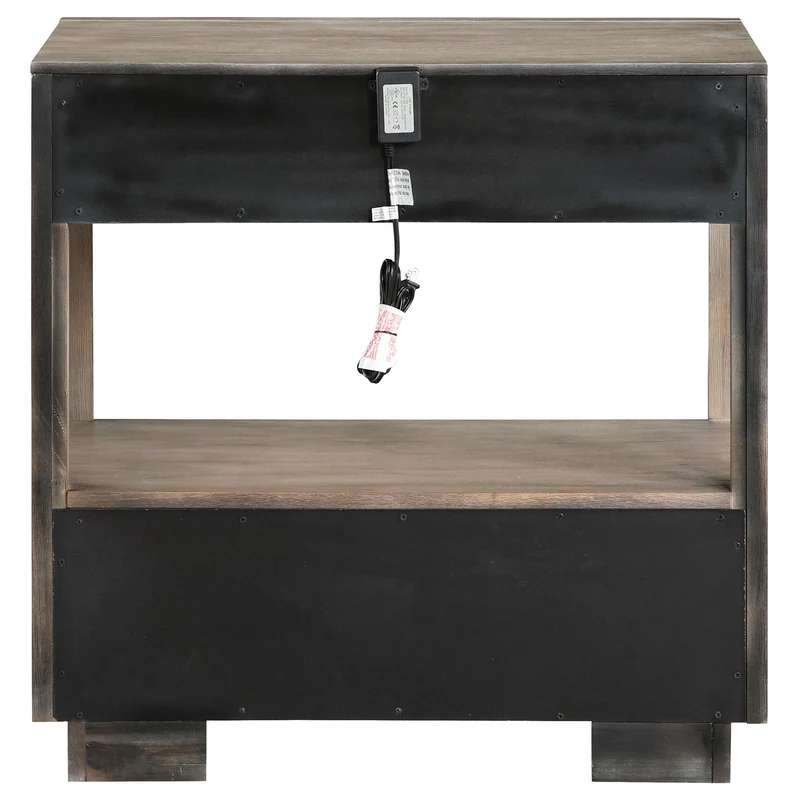 Coaster Furniture Durango 223272 2-Drawer Nightstand Bedside Table - Taupe Oak