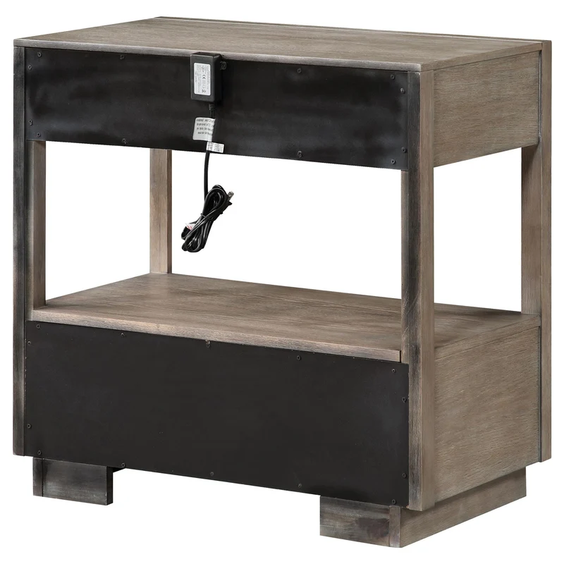 Coaster Furniture Durango 223272 2-Drawer Nightstand Bedside Table - Taupe Oak