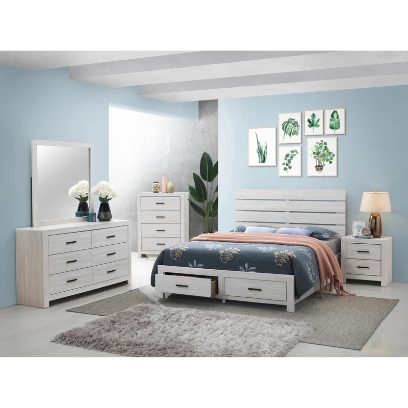 Coaster Furniture Brantford 207054 Dresser Mirror - Coastal White