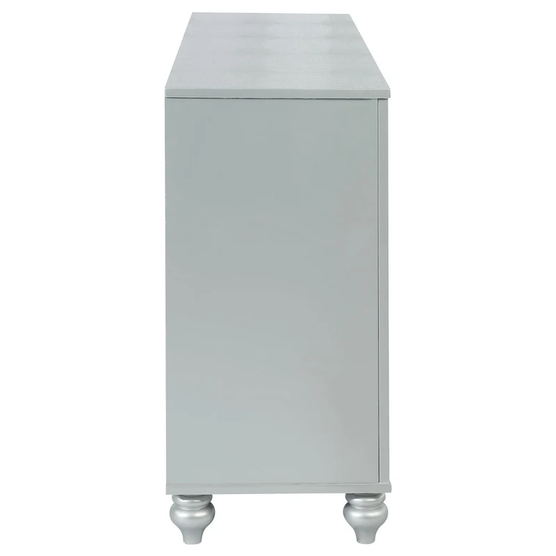 Coaster Furniture Gunnison 223213 6-Drawer Dresser - Silver Metallic