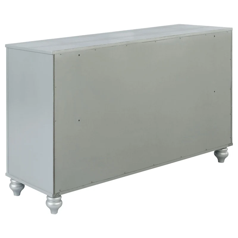 Coaster Furniture Gunnison 223213 6-Drawer Dresser - Silver Metallic