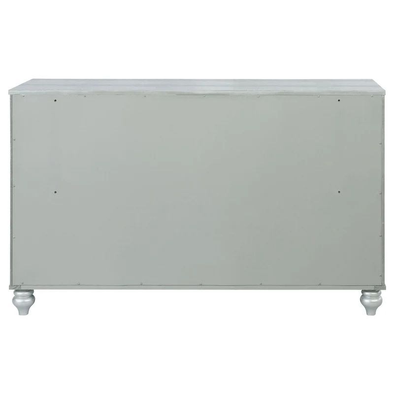Coaster Furniture Gunnison 223213 6-Drawer Dresser - Silver Metallic
