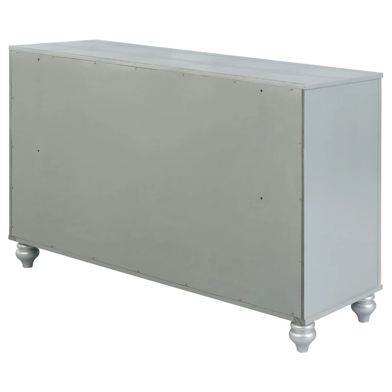 Coaster Furniture Gunnison 223213 6-Drawer Dresser - Silver Metallic