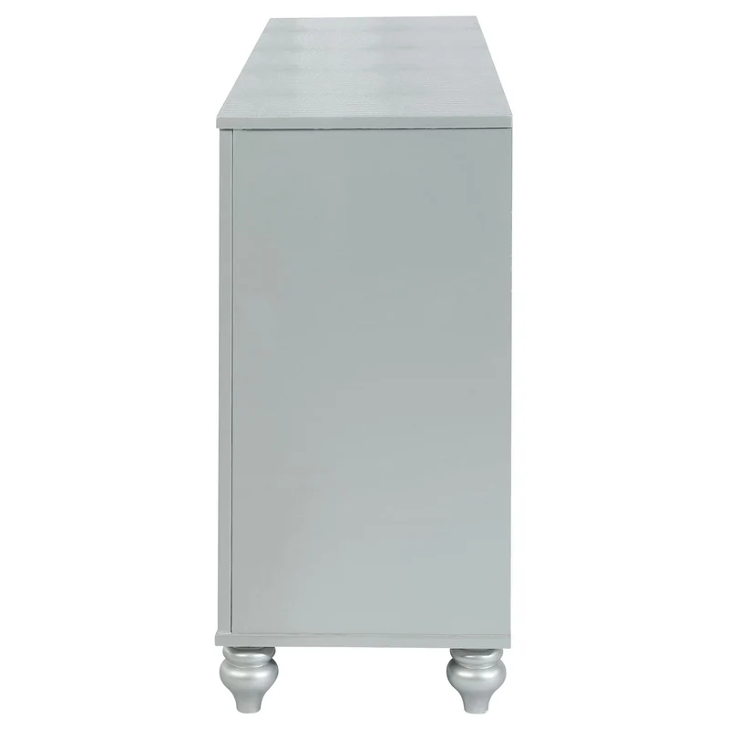 Coaster Furniture Gunnison 223213 6-Drawer Dresser - Silver Metallic