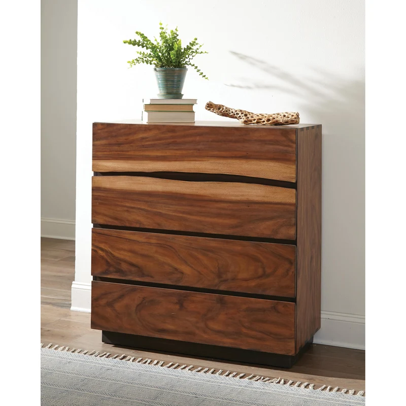 Coaster Furniture Winslow 223255 4-Drawer Bedroom Chest - Smokey Walnut