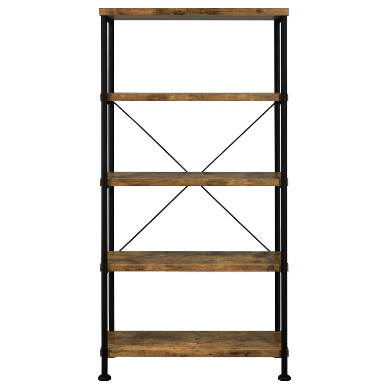 Coaster Furniture Analiese 801542 63-inch 4-shelf Bookshelf - Rustic Nutmeg