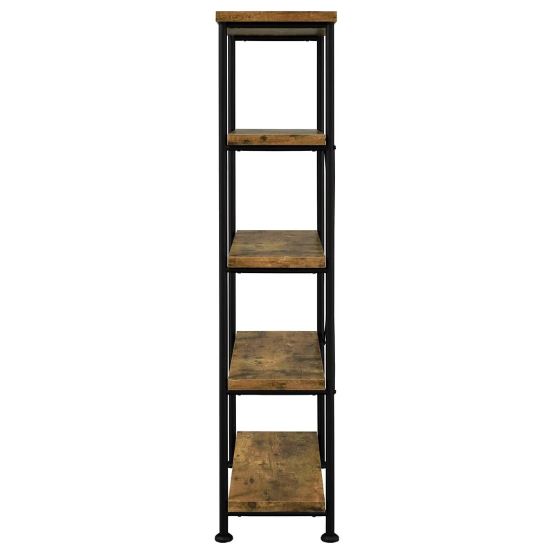 Coaster Furniture Analiese 801542 63-inch 4-shelf Bookshelf - Rustic Nutmeg