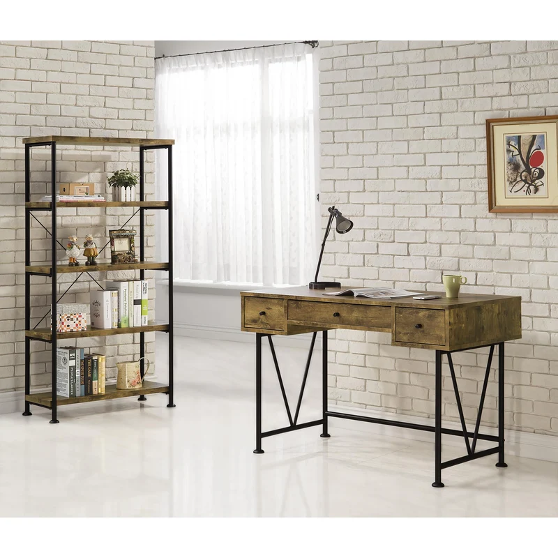 Coaster Furniture Analiese 801542 63-inch 4-shelf Bookshelf - Rustic Nutmeg