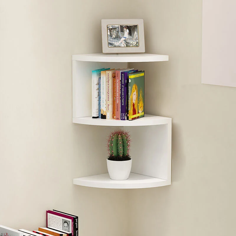 Modern Minimalist Perforated MDF Bookshelves 2/4 Tier For Home Office