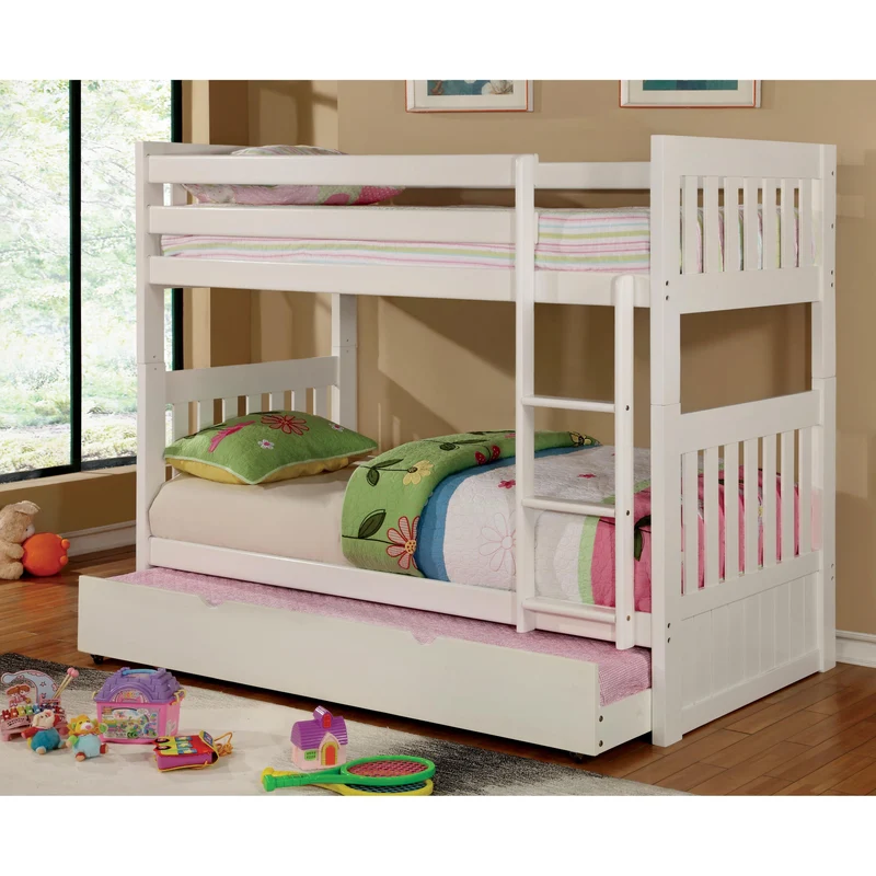 Furniture of America Canberra CM-BK607T-WH Twin/Twin Bunk Bed