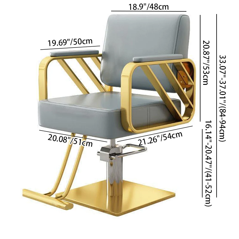 Modern Minimalist Stainless Steel Iron Electroplated Silver Faux Nappa Leather Sponge Chair Backrest Armrest Swivel For Living Room