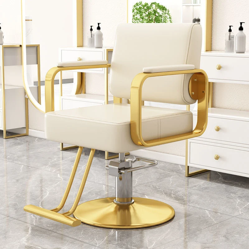Modern Minimalist Stainless Steel Iron Electroplated Silver Faux Nappa Leather Sponge Chair Backrest Armrest Swivel For Living Room