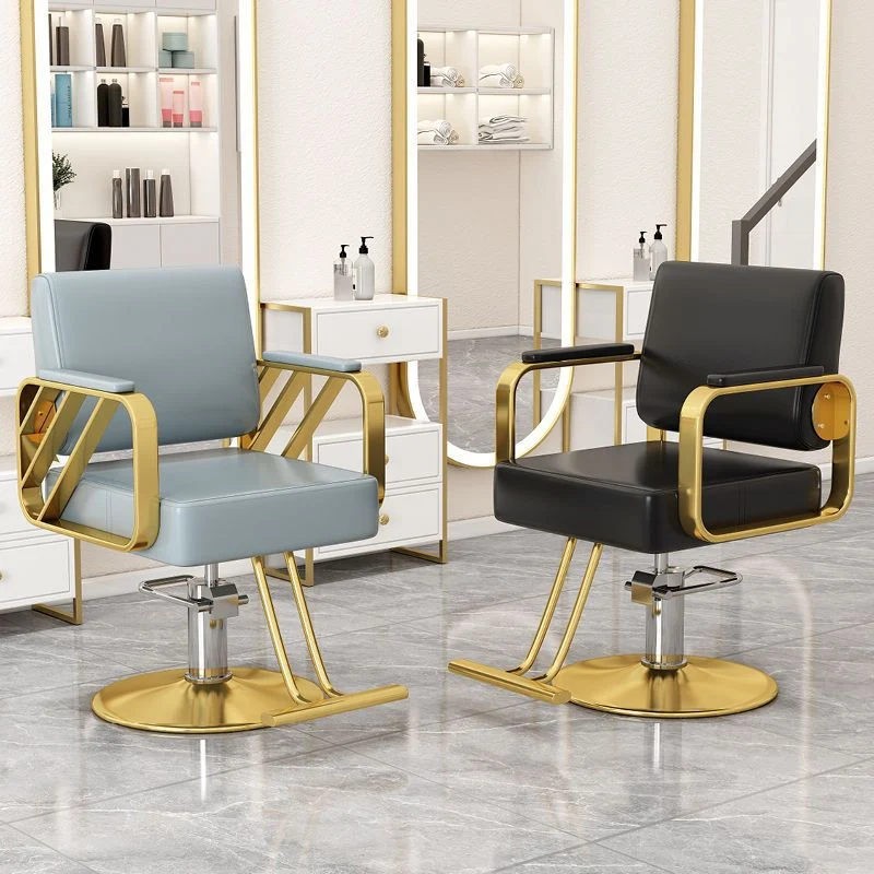 Modern Minimalist Stainless Steel Iron Electroplated Silver Faux Nappa Leather Sponge Chair Backrest Armrest Swivel For Living Room