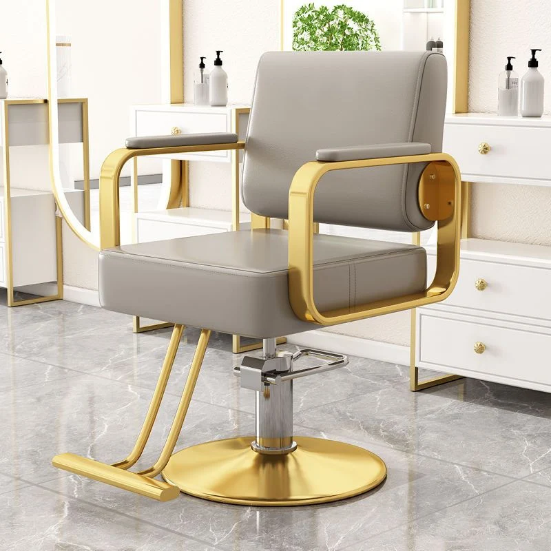 Modern Minimalist Stainless Steel Iron Electroplated Silver Faux Nappa Leather Sponge Chair Backrest Armrest Swivel For Living Room