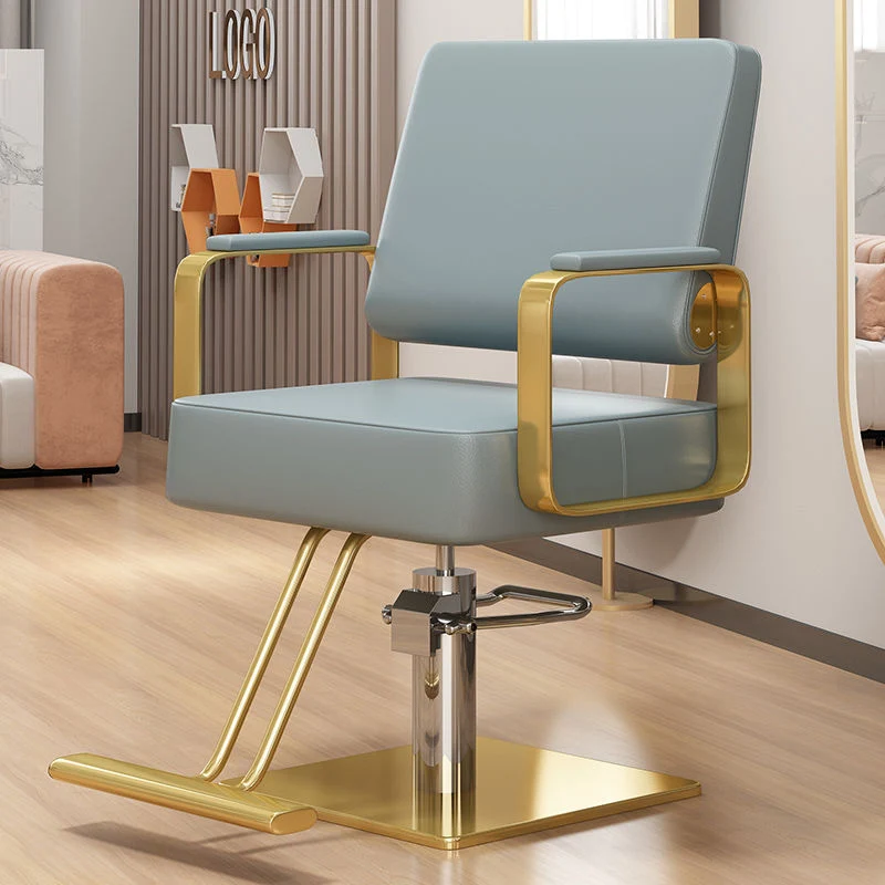 Modern Minimalist Stainless Steel Iron Electroplated Silver Faux Nappa Leather Sponge Chair Backrest Armrest Swivel For Living Room