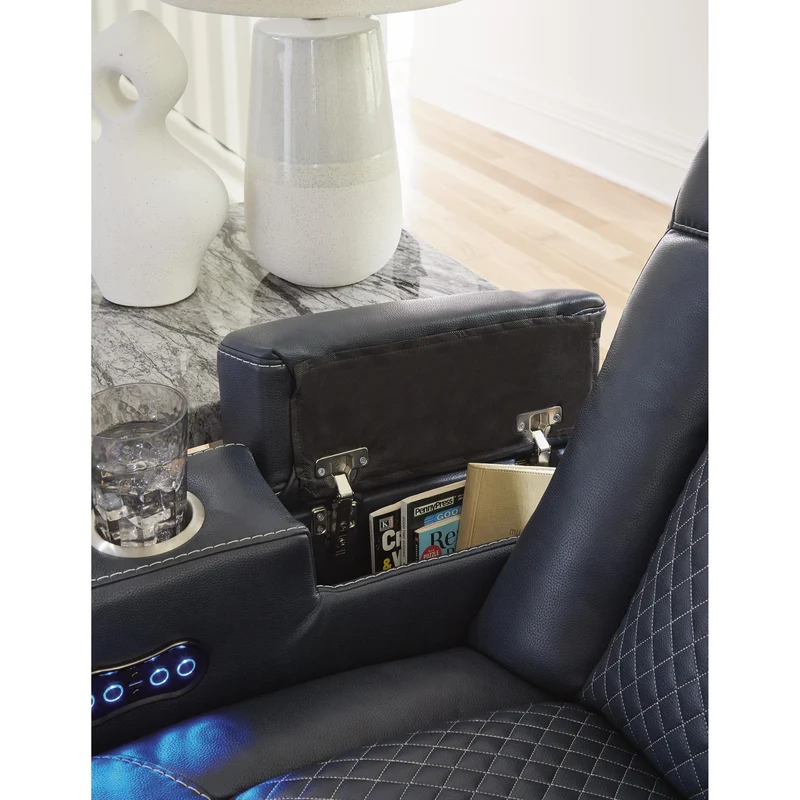 Signature Design by Ashley Fyne-Dyme 3660315 Power Reclining Sofa with Adjustable Headrest