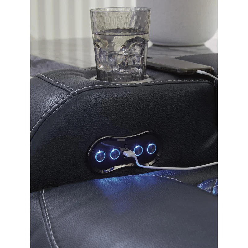 Signature Design by Ashley Fyne-Dyme 3660315 Power Reclining Sofa with Adjustable Headrest