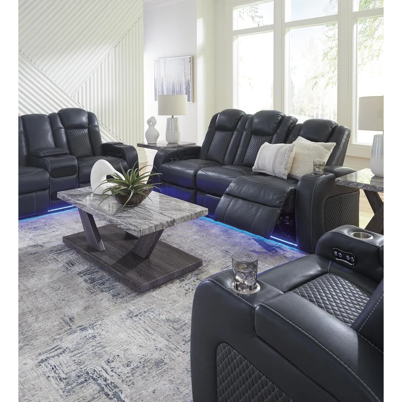 Signature Design by Ashley Fyne-Dyme 3660315 Power Reclining Sofa with Adjustable Headrest