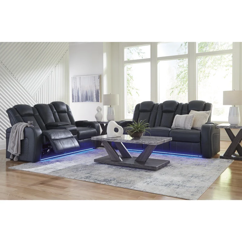 Signature Design by Ashley Fyne-Dyme 3660315 Power Reclining Sofa with Adjustable Headrest