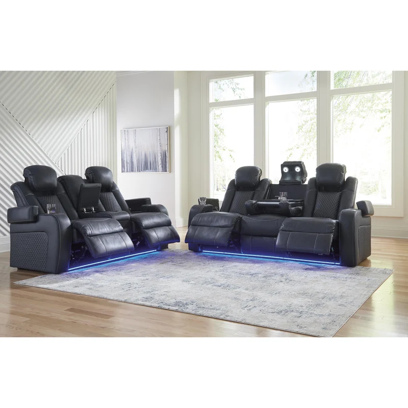 Signature Design by Ashley Fyne-Dyme 3660315 Power Reclining Sofa with Adjustable Headrest