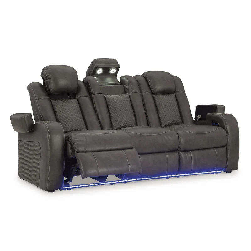 Signature Design by Ashley Fyne-Dyme 3660215 Power Reclining Sofa with Adjustable Headrest