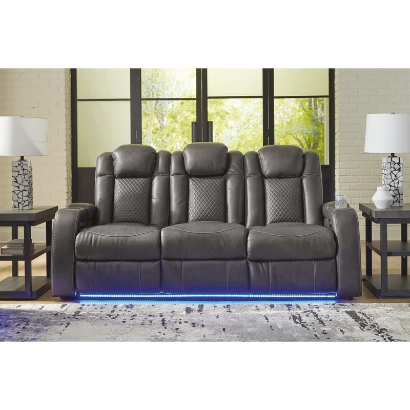 Signature Design by Ashley Fyne-Dyme 3660215 Power Reclining Sofa with Adjustable Headrest