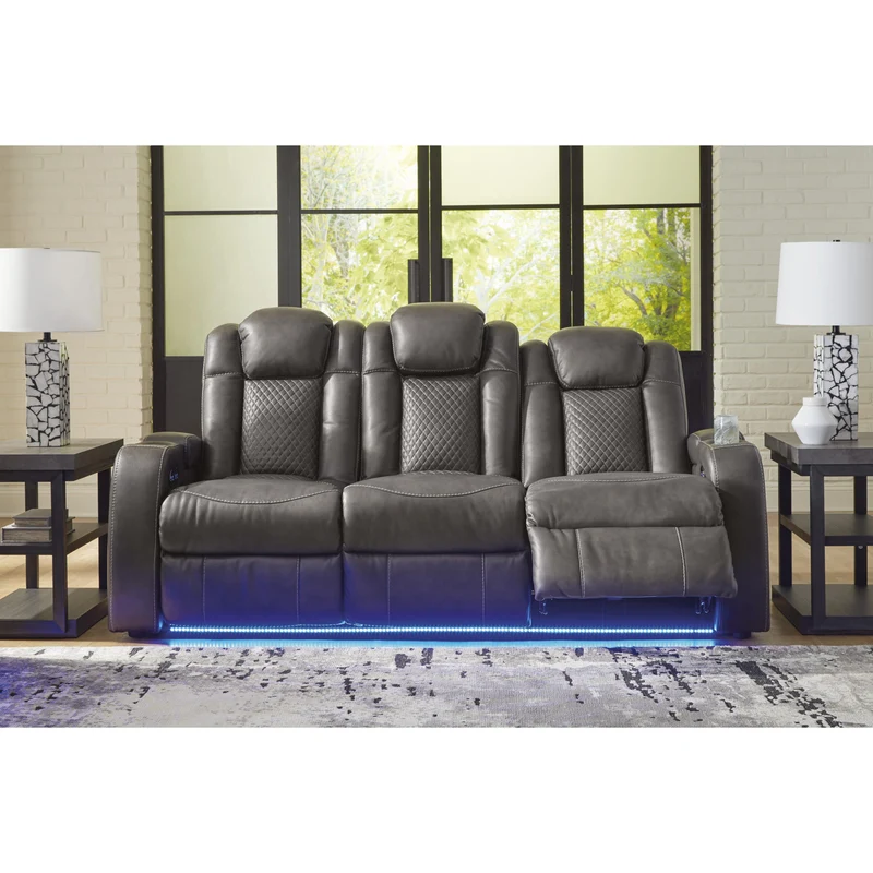 Signature Design by Ashley Fyne-Dyme 3660215 Power Reclining Sofa with Adjustable Headrest