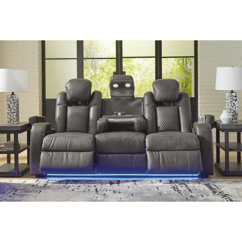 Signature Design by Ashley Fyne-Dyme 3660215 Power Reclining Sofa with Adjustable Headrest