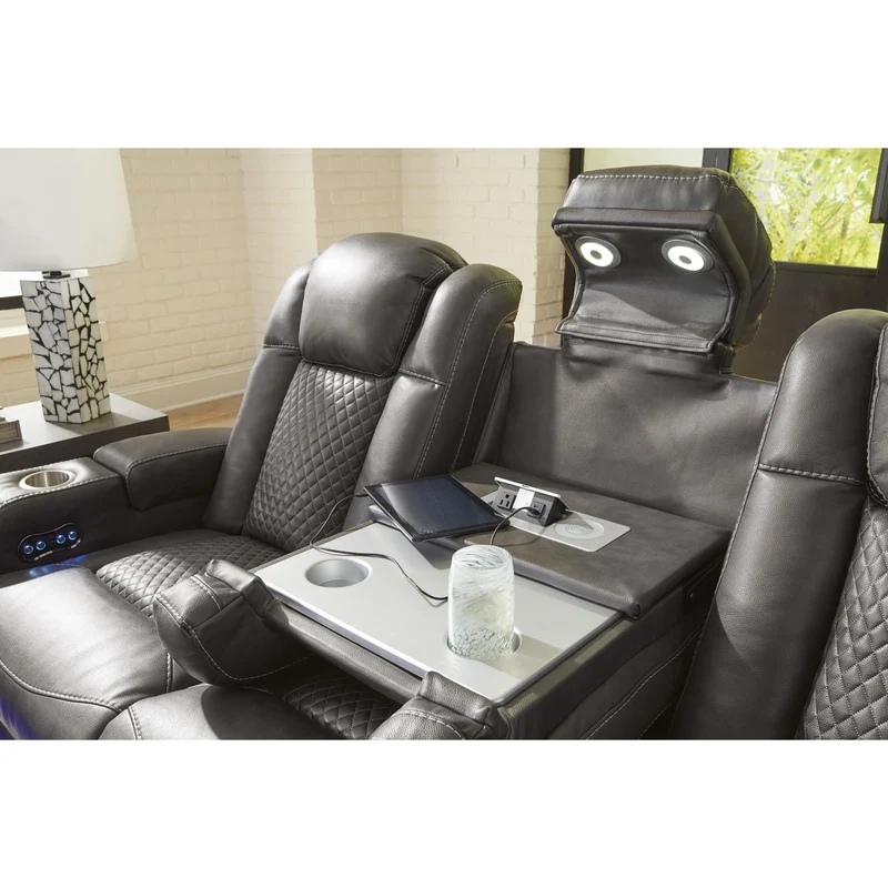 Signature Design by Ashley Fyne-Dyme 3660215 Power Reclining Sofa with Adjustable Headrest