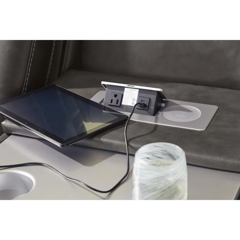 Signature Design by Ashley Fyne-Dyme 3660215 Power Reclining Sofa with Adjustable Headrest