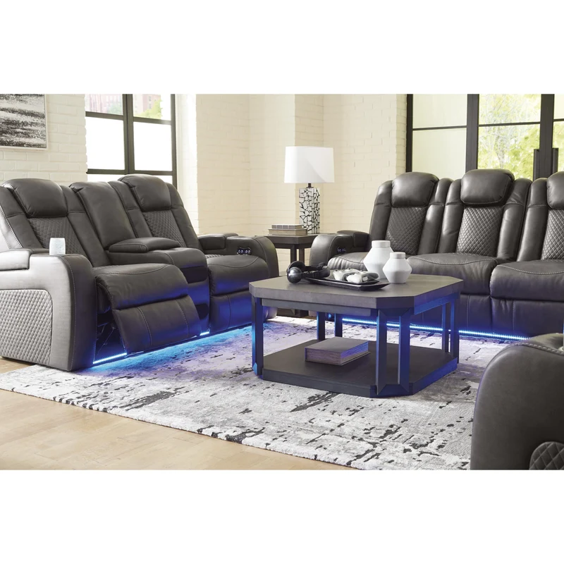 Signature Design by Ashley Fyne-Dyme 3660215 Power Reclining Sofa with Adjustable Headrest